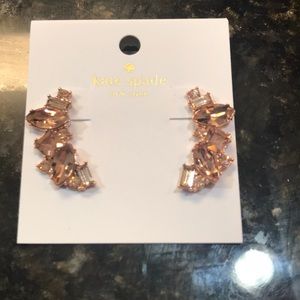 NWT Kate Spade earrings - rose gold
